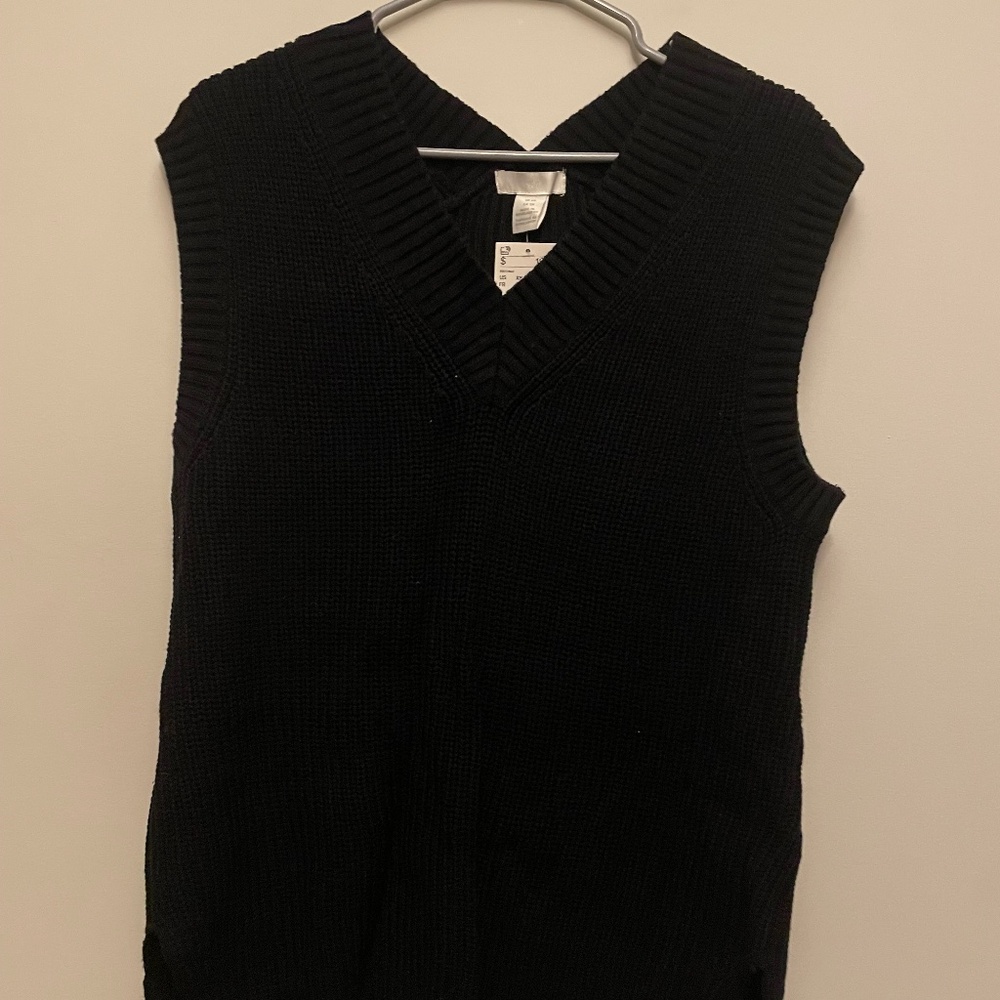 Black Sweater Vest